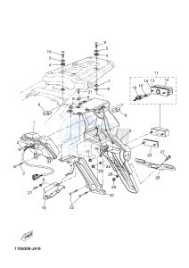 XT660Z TENERE (2BD3) drawing TAILLIGHT