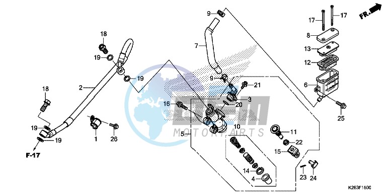 REAR BRAKE MASTER CYLINDER