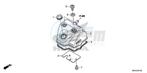 CRF450RE CRF450R Europe Direct - (ED) drawing CYLINDER HEAD COVER