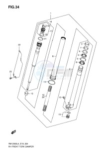 RM-Z450 EU drawing RH FRONT FORK DAMPER