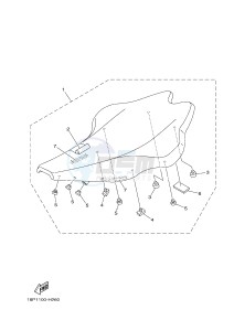 YFZ450R YFZ450RSED YFZ450R SPECIAL EDITION (18PV 18PT) drawing SEAT