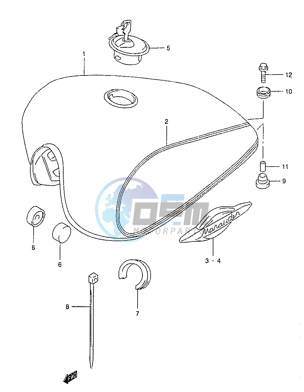 FUEL TANK (MODEL X)