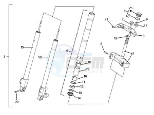 RCR_SMT 125 SC drawing Fork steering tube - Steering bearing unit