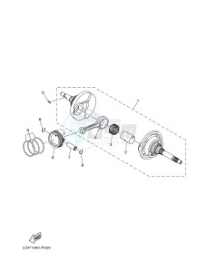 GPD125A GPD125-A NMAX125 (2DS6) drawing CRANKSHAFT & PISTON