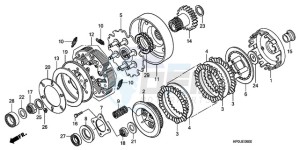 TRX500FM9 Australia - (U) drawing CLUTCH