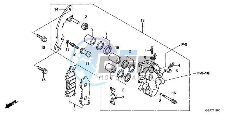 FRONT BRAKE CALIPER