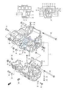 GSX750F (E2) drawing CRANKCASE