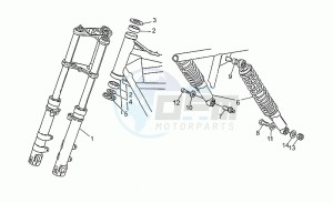 V 50 500 PA PA drawing Front/rear shock absorber