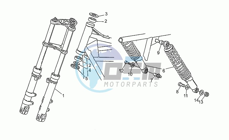 Front/rear shock absorber