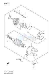 UH125 ABS BURGMAN EU drawing STARTING MOTOR