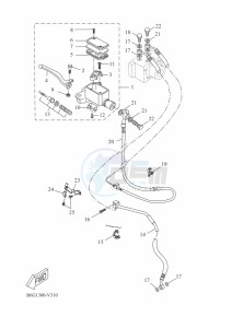 MT-125 MTN125-A (B6G1) drawing FRONT MASTER CYLINDER