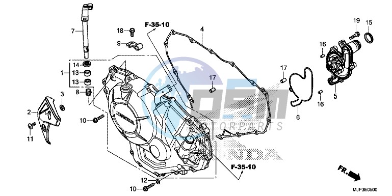 RIGHT CRANKCASE COVER (CRF1000/CRF1000A)