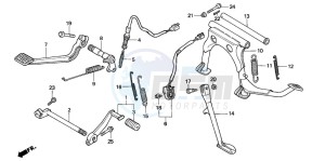 GL1500SE GOLDWING SE drawing PEDAL/STAND