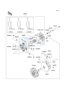 KRF 750 F [TERYX 750 4X4 NRA OUTDOORS] (F8F) F8F drawing DRIVE CONVERTER