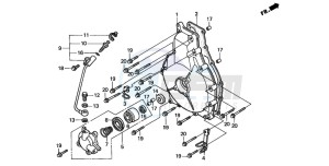 GL1500C F6C drawing CLUTCH COVER