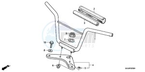 CRF50FB CRF50F ED drawing HANDLE PIPE/ TOP BRIDGE