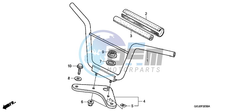 HANDLE PIPE/ TOP BRIDGE