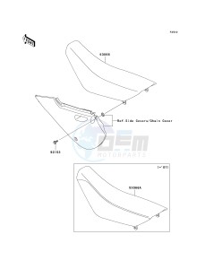 KLX 110 A (KLX110 MONSTER ENERGY) (A6F-A9FA) A7F drawing SEAT