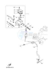 YZF-R125 R125 (5D7K 5D7K 5D7K) drawing FRONT MASTER CYLINDER