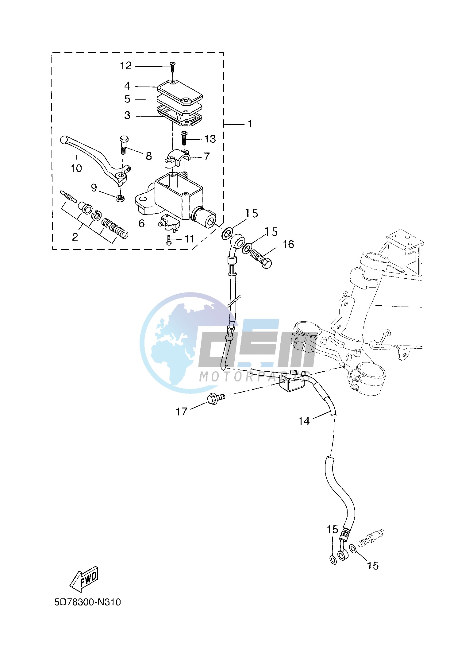 FRONT MASTER CYLINDER