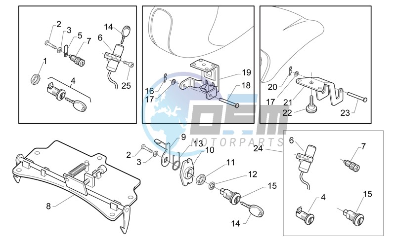 Lock hardware kit