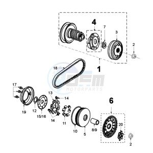 VIVA NUV drawing CLUTCH 4 HOLES