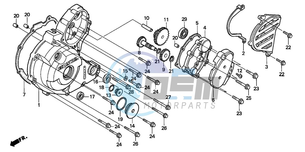 LEFT CRANKCASE COVER