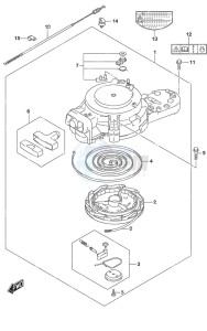 DF 9.9B drawing Recoil Starter