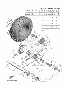 YXF850E YXF85WPBL (BAR7) drawing REAR WHEEL 2