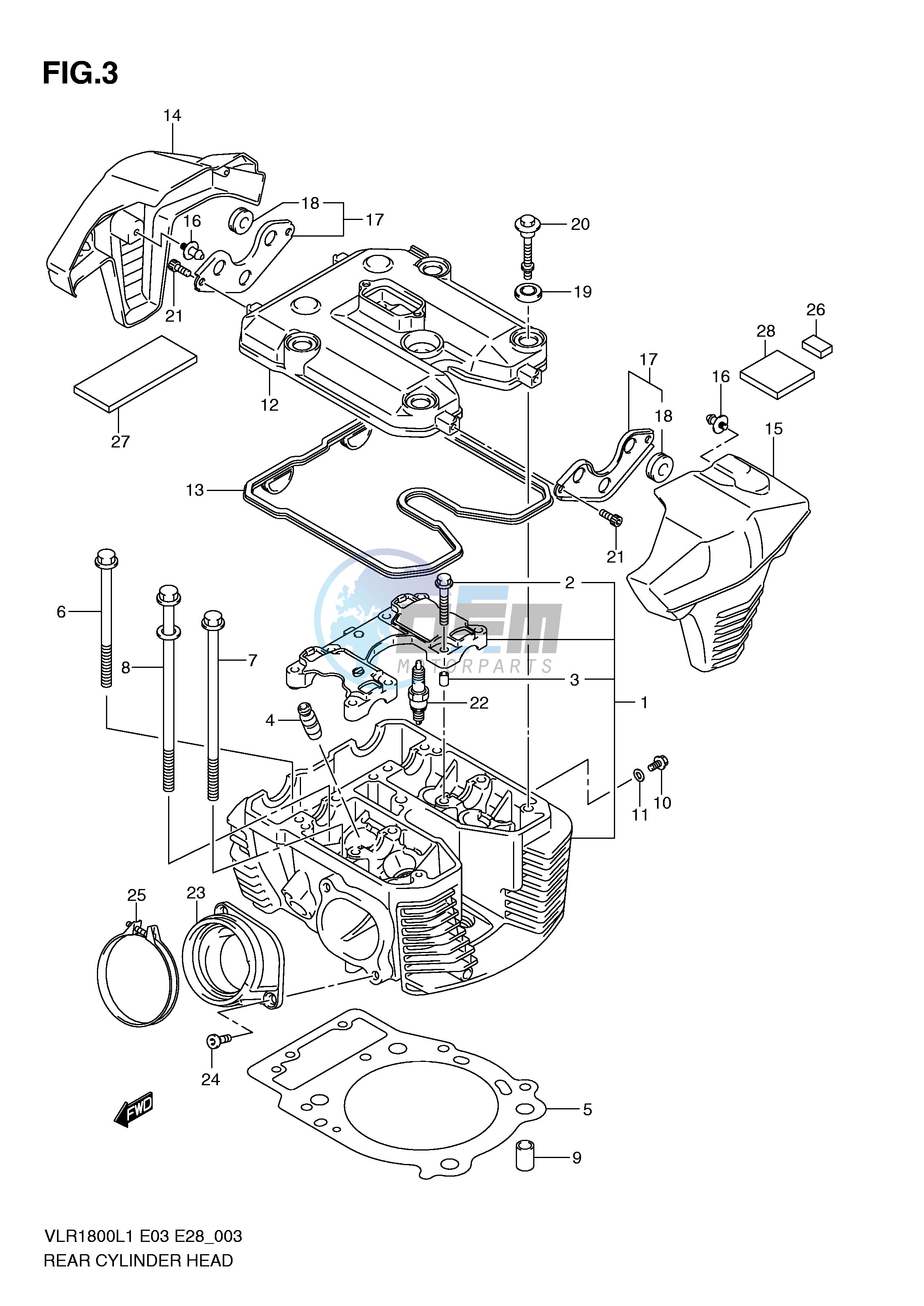 REAR CYLINDER HEAD