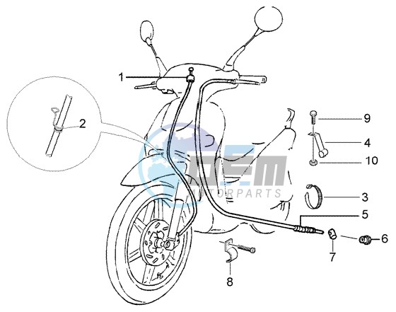 Odometer transmissions - rear brake