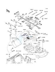 KVF 650 F [BRUTE FORCE 650 4X4I] (F6F-F9F ) F7F drawing CHASSIS ELECTRICAL EQUIPMENT