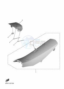 YZ450F (B2W6) drawing SEAT