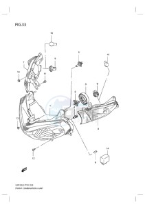 UH125G BURGMAN EU drawing FRONT COMBINATION LAMP