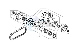 JET BASIX 50 drawing CLUTCH / V-SNAAR