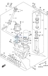 DF 350A drawing Trim Cylinder