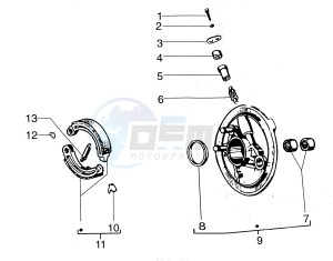 50 FL2 drawing Brake shoes rear