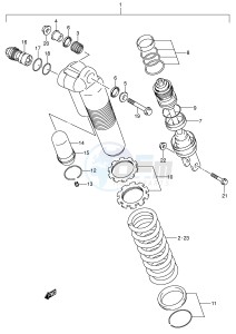 RM250 (E3-E28) drawing REAR SHOCK ABSORBER (MODEL K5)