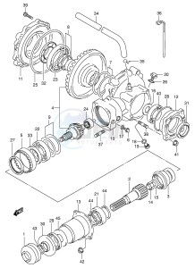 LT-A500F (E3-E28) drawing FINAL BEVEL GEAR (REAR)(MODEL Y)