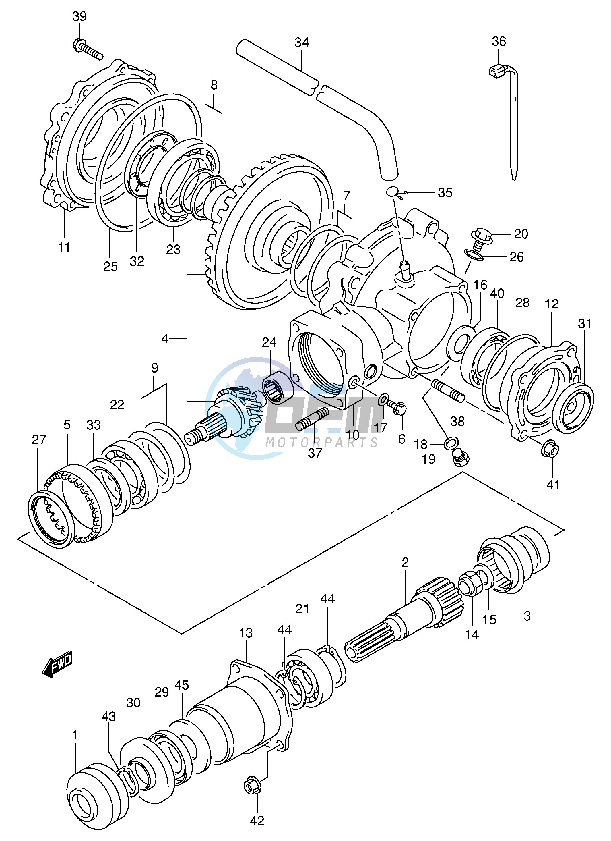 FINAL BEVEL GEAR (REAR)(MODEL Y)