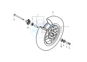 EW SLIDER 50 drawing FRONT WHEEL