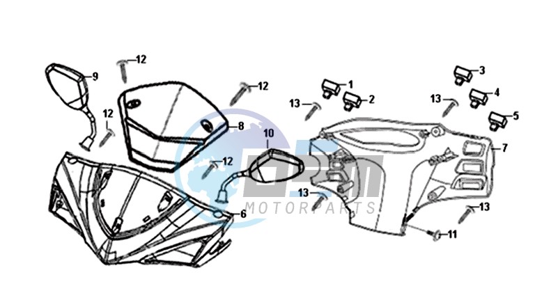 HANDLEBAR /  HANDLEBAR COVER  F/R