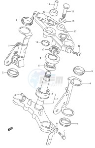 GS500E (E28) drawing STEERING STEM