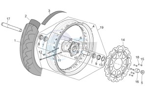 SXV 450-550 Street Legal drawing Front wheel