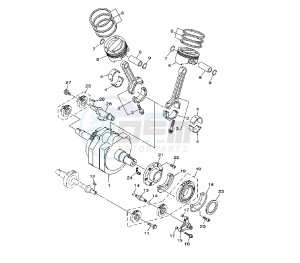 XV A MIDNIGHT STAR 1900 drawing CRANKSHAFT AND PISTON