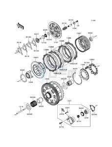 1400GTR ABS ZG1400EGF FR GB XX (EU ME A(FRICA) drawing Clutch