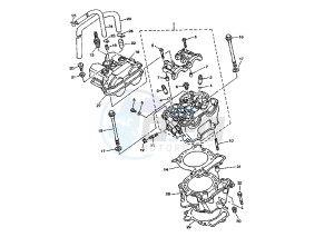 WR F 450 drawing CYLINDER HEAD