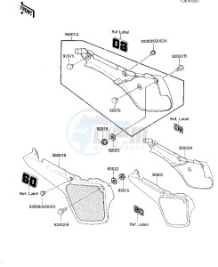 KX 60 B [KX60] (B1-B4) [KX60] drawing SIDE COVERS