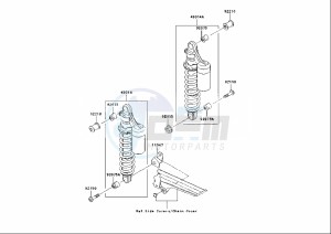 ZRX S 1200 (EU) drawing REAR CUSHION LEVER