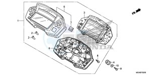 VFR1200XDLE CrossTourer ED drawing METER